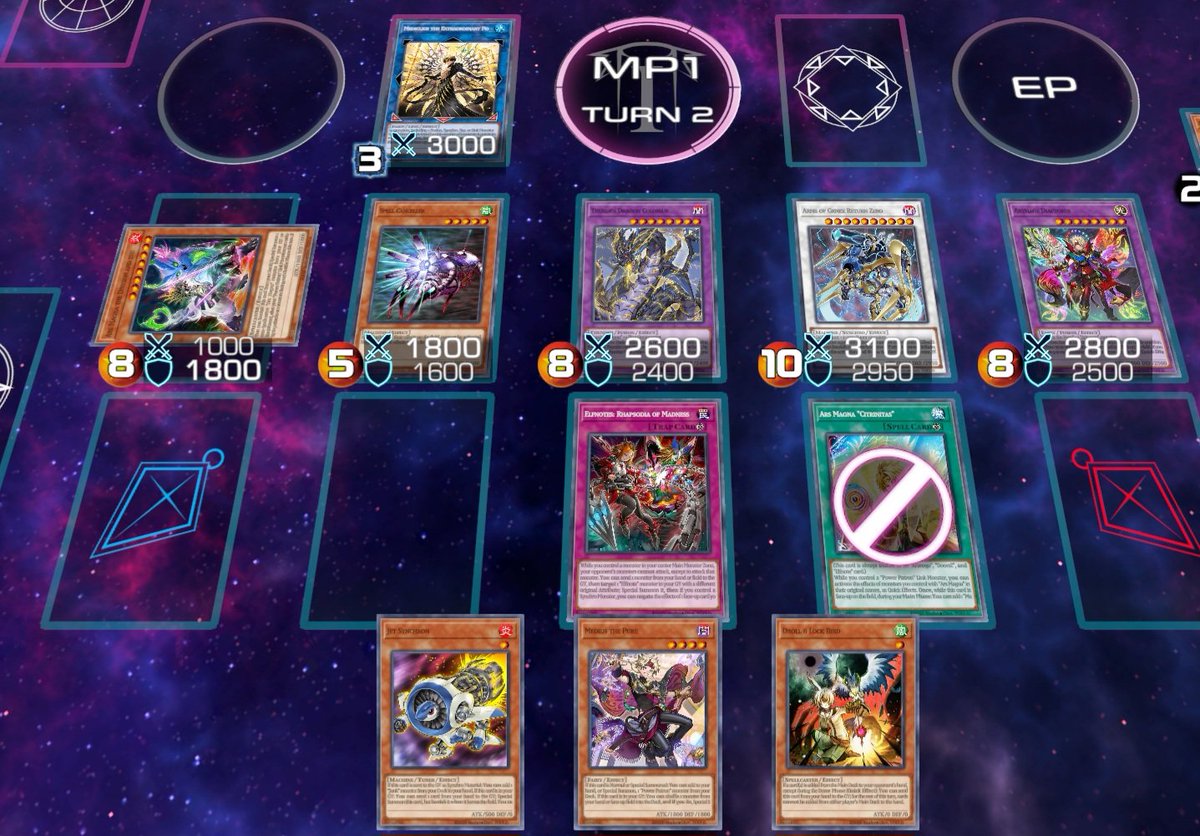 BrickGame3TCG's tweet photo. @1KawIguy @Duel_Enter Spell canceler says no! 🤔 (One card Medius combo I created btw) https://t.co/oX1EHM8Ckc
