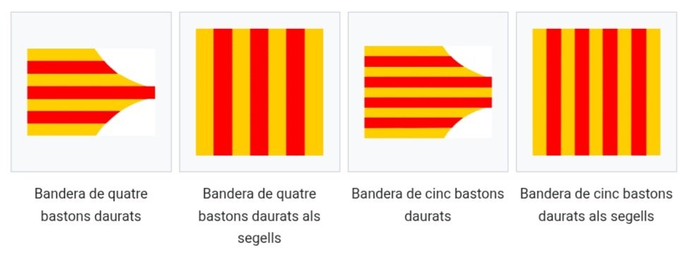 vexiband's tweet photo. Cal fer #històriques totes les #banderescatalanes i divulgar-les, donant a conèixer el seu context històric, bo i evitant deturpacions del fatxosam maliciós i l'espanyolam analfabet. 3/3 https://t.co/xFcvdUSIvO https://t.co/nwh17AryHc