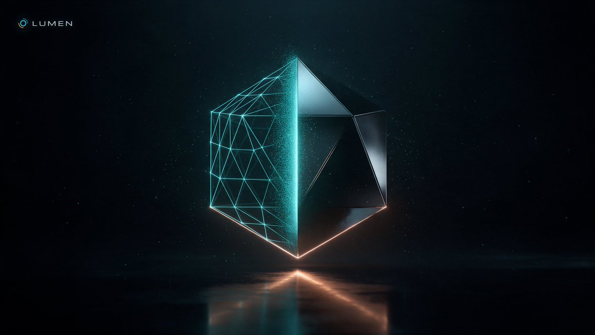 lumenrender's tweet photo. A frame is not made all at once.

On the left it is still geometry — every  edge visible. On the right it has been rendered. The bright line between them is where the work happens.

That line is the product. Everything else  is logistics.

0x3b9cf7017ba2f7283e9b1c23ac9c8b1bf235dded