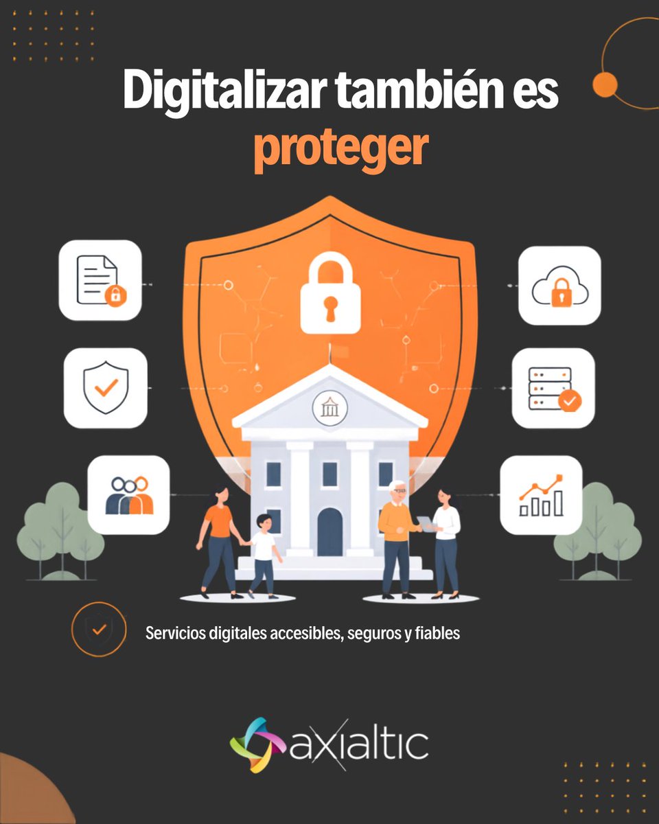 axialtic's tweet photo. 🔐 Digitalizar también significa proteger.

Los servicios digitales de una Administración deben ser accesibles, pero también seguros y fiables.
🧵 1/2 https://t.co/h8dxbJt1gw
