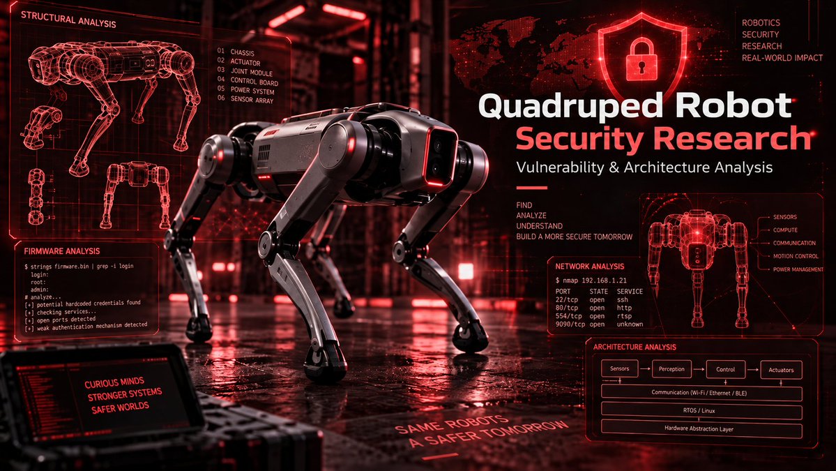 RedSpider_78's tweet photo. Finally, our journey with DOGGIE is a wrap. 🤖🐕
Here's Part 1 of the journey log → https://t.co/sOLpjDylJP
Robot security, one layer at a time — the 78Lab way. Shall we? 🧅🔍✨
@78_lab
#UNITREE #robotics #RobotDog #quadrupedrobot https://t.co/NBe1SS2Xin
