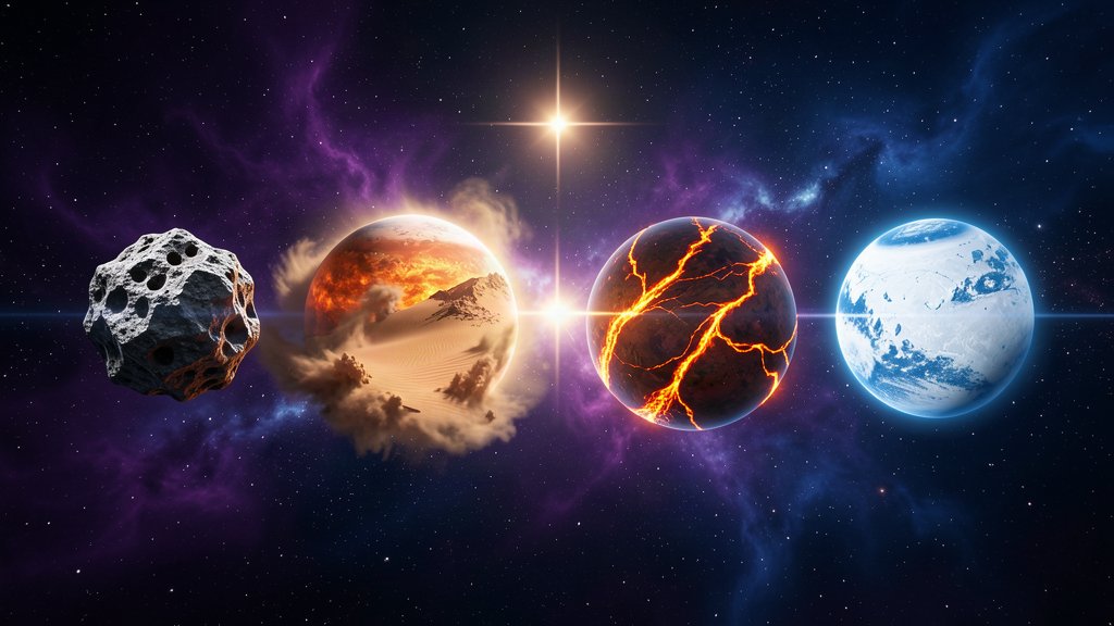 GoDuskFrontier's tweet photo. Every planet class shapes a different strategy. Rocky worlds boost metals, desert planets excel at silicon extraction, volcanic worlds yield rare minerals. Choose your Genesis wisely. #DuskFrontier #StrategyGame https://t.co/azOiY1xGEg