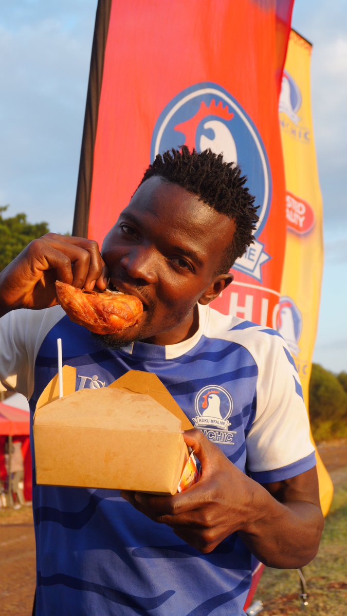 redgiantke's tweet photo. Good food. Great energy. Strong team spirit. ⚽🍗

We brought the Kenchic experience to the KAM Sports Day 2026, with a vibrant setup, great food and Kenchic FC bringing the action on the pitch.

#Kenchic #KAMSportsDay2026 #RedGiantMedia https://t.co/I9QnR1YjLN