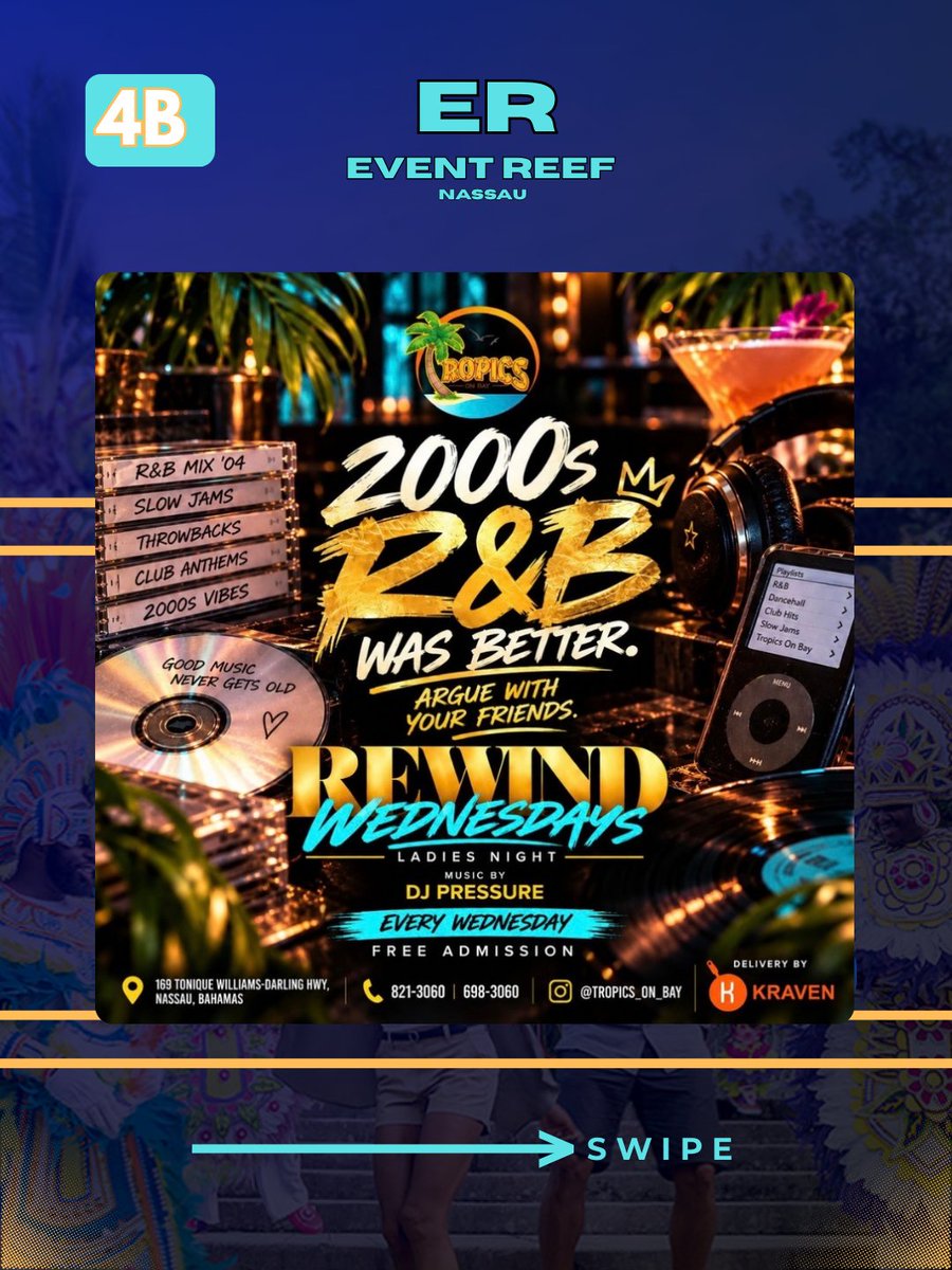 EventReef's tweet photo. What's happening in Nassau Today (Wednesday)?

Event 4/6

Follow Event Reef to know what Events are happening in Nassau!

#nassau #nassaubahamas #bahamas #eventreef https://t.co/38WIB0bgyp