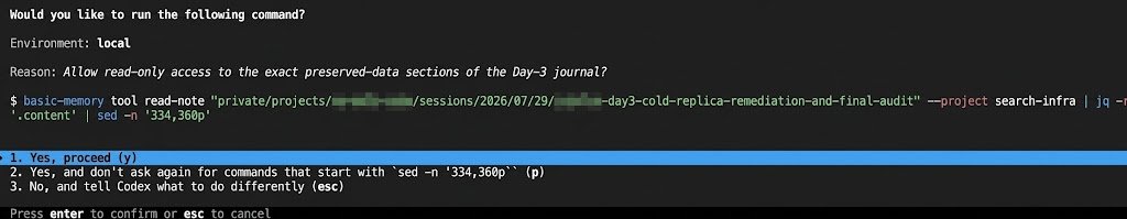 jeancsil's tweet photo. @thsottiaux , here is one good example of improvement that should be done for codex. It doesn't know that I don't care about sed/grep/rg commands approvals when I already approved the most important part of the command before? https://t.co/CmGze7xggh