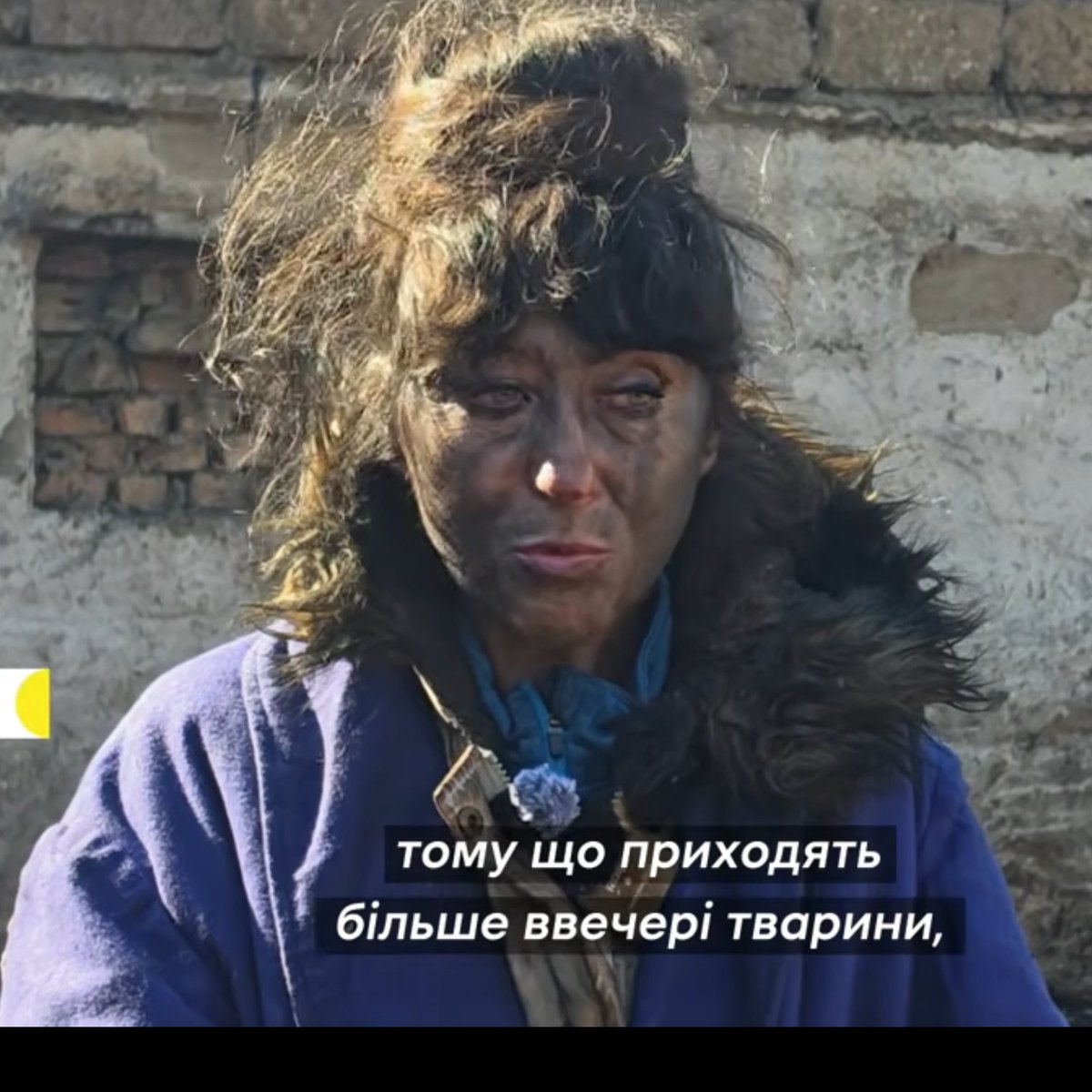 OlenaHalushka's tweet photo. This is Olha. She is a director of the animal shelter in Odesa. The russians sent a missile at her shelter, destroying it fully, burning alive ten cats and three dogs.
Olha managed to rescue five animals, pulling them from the fire. The others got terrified and hid, unfortunately.
Meanwhile, what do we read and see? While Ukrainians are fighting to survive this genocidal war with no pause and no break, some Western leaders are spending time talking about sanctions relief for russia and how to appease it through hostage diplomacy. 
Morality and legality of such steps aside -- don't they understand that this appeasement only incentivizes russia to capture more of your people? And the number of useful idiots traveling to russia because "this is not their enemy" only seems to grow?
What a shameful time to live in. 
Photo: Suspilne