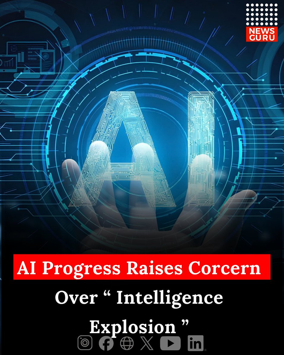 newsgurupk's tweet photo. AI Progress Raises Corcern Over “ Intelligence Explosion ”
Read More: https://t.co/L9PHVywY3T
#NewsGuru #ArtificialIntelligence #AIProgress #AIResearchers #TechNews https://t.co/wIez6EgCBm