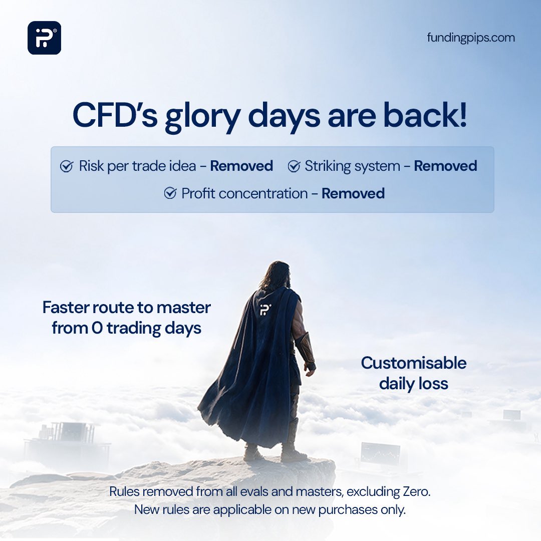 BigBirdX_'s tweet photo. A massive thank you to @fundingpips, you guys are literally the BEST in the prop firm space! 

GLORY DAYS ARE BACK!

FundingPips has removed 3 rules that we all hated:
 1.  Risk Per Trade Idea - REMOVED
 2.  Striking System - REMOVED
 3.  Profit Concentration - REMOVED

To celebrate this, I am giving away 5x 5K Challenge Accounts to my community! 

How to Enter:
 1.  Follow @fundingpips, @Khldfx, @avikkfp & @BigBirdX_ 
 2.  Like & RT this post
 3.  Tag 3 Trader Friends in the comments

With 0 Min Days, More Freedom, the real glory days are back.

$300M+ in Rewards by FP
 
CODE—“BIGBIRD” giving MAX DISCOUNT!