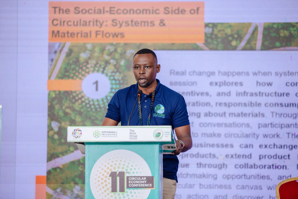 KEPSA_KENYA's tweet photo. @SustainaBizKe @GrowthAfrica @Bopinc @BSRnews @Swisscontact The Socio-Economic Side of Circularity: Systems &amp; Material Flows unpacks how systemic changes impact communities, livelihoods, &amp; sustainable growth.
 Featuring Albert Wambugu, James Muritu, Rose Sikulu, Marvin, Jimmy Delyon, &amp; Lavenda Kerubo. #CircularityConference2026 https://t.co/bt41i7VgqQ