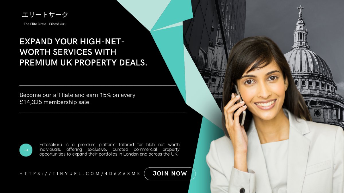 imr4n_kh8n's tweet photo. Expand your high-net-worth services with premium UK property deals - Become our affiliate and earn 15% on every £14,265 membership sale. Learn more: https://t.co/UlS1vyJ8U1
#commercialproperty #business #affiliate #affiliateprogram https://t.co/jMi926vc4i