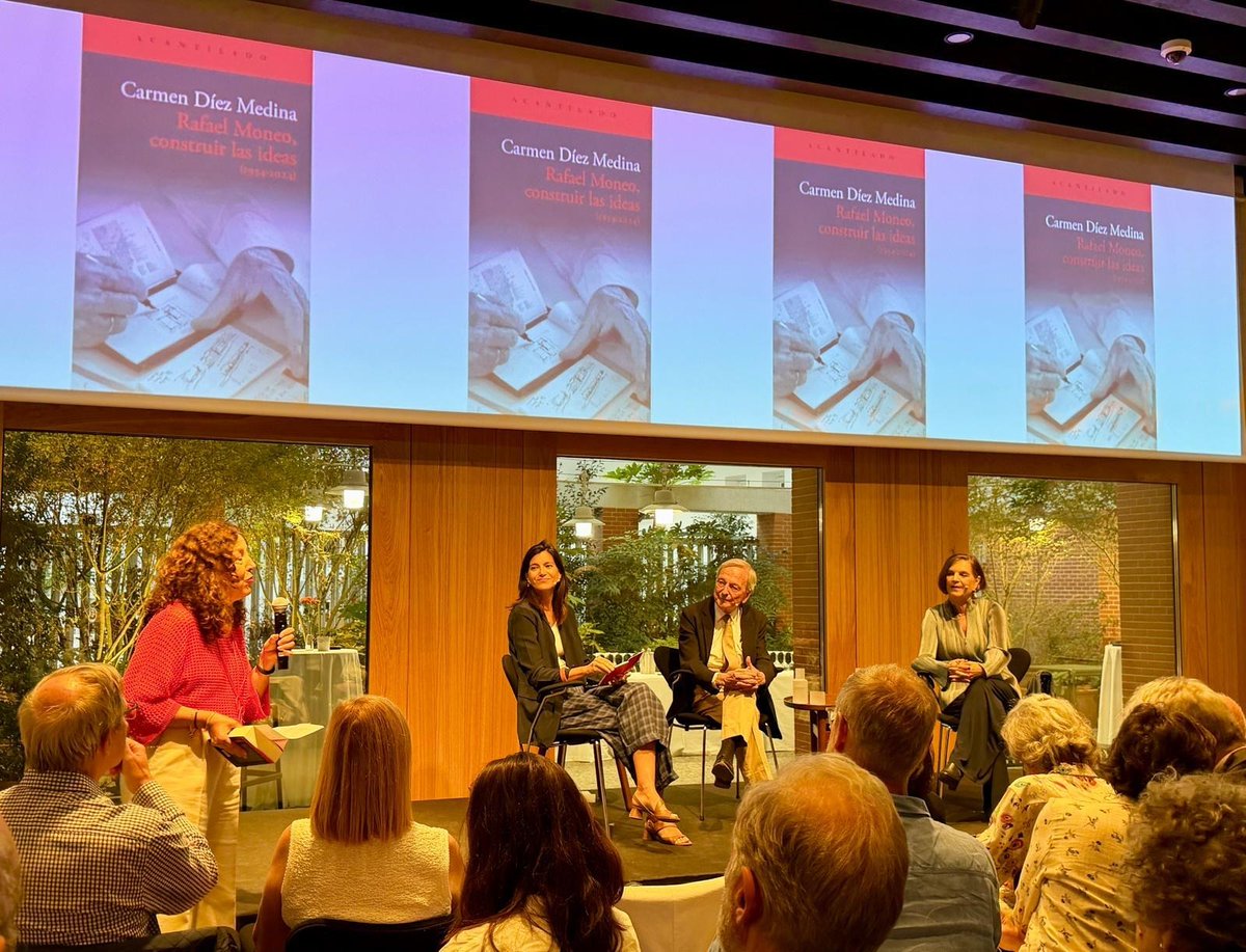 Acantilado1999's tweet photo. Ayer presentamos «Rafael Moneo, construir las ideas» en el Espacio Arquia (Madrid), en un encuentro con la autora, Carmen Díez Medina, el arquitecto Rafael Moneo y la editora Sandra Ollo.

¡Muchas gracias a todos los que nos acompañasteis y llenasteis la sala! https://t.co/x2MwXYrpvl