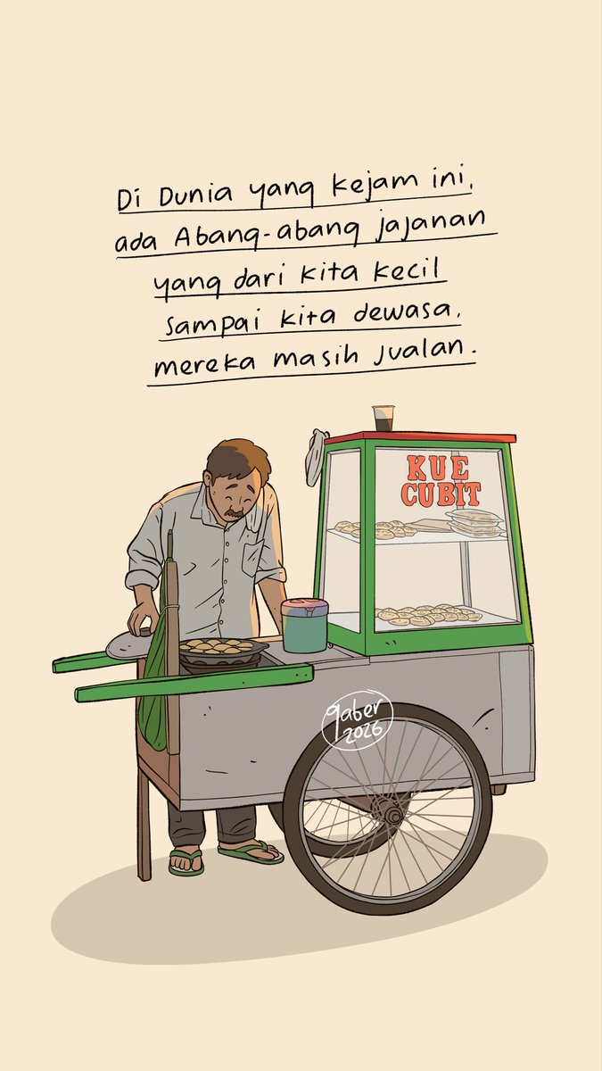 banggaber's tweet photo. Apa Abang tukang jajanan yang masih ada sampai kamu besar?

#banggaber https://t.co/wZHT9fUL4t