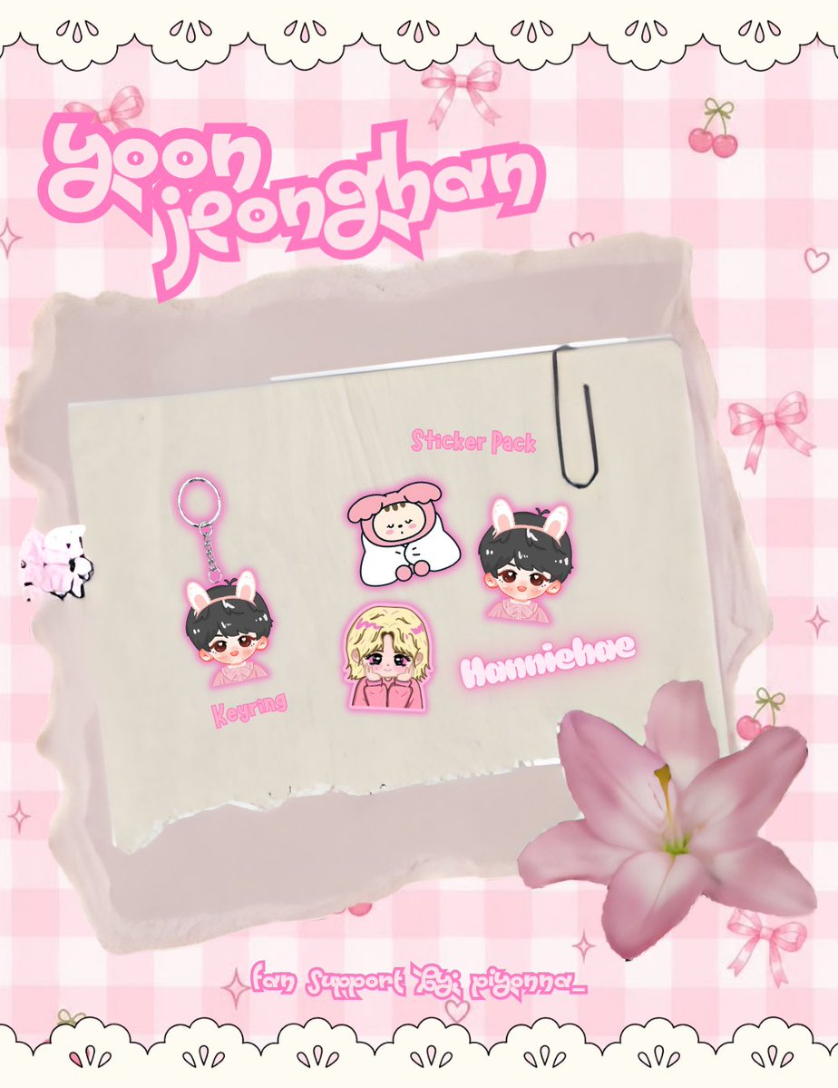 piyonna_'s tweet photo. 𝐄𝐯𝐞𝐫𝐲 𝐇𝐚𝐧𝐧𝐢𝐞 𝐝𝐚𝐲 🎀🩷

♡ Keyring and Stickers 
♡ Limited qty ( 1:1 )
♡ Likes &amp; rts are appreciated!
♡ Open for trade! (limited)
♡ Loc (tba)
♡ Fan support by: @piyonna_ 

Blonde JH art from: @ksjhcexosvt

#JEONGHAN #정한
#everyHANNIEday https://t.co/avXPZLIUS9