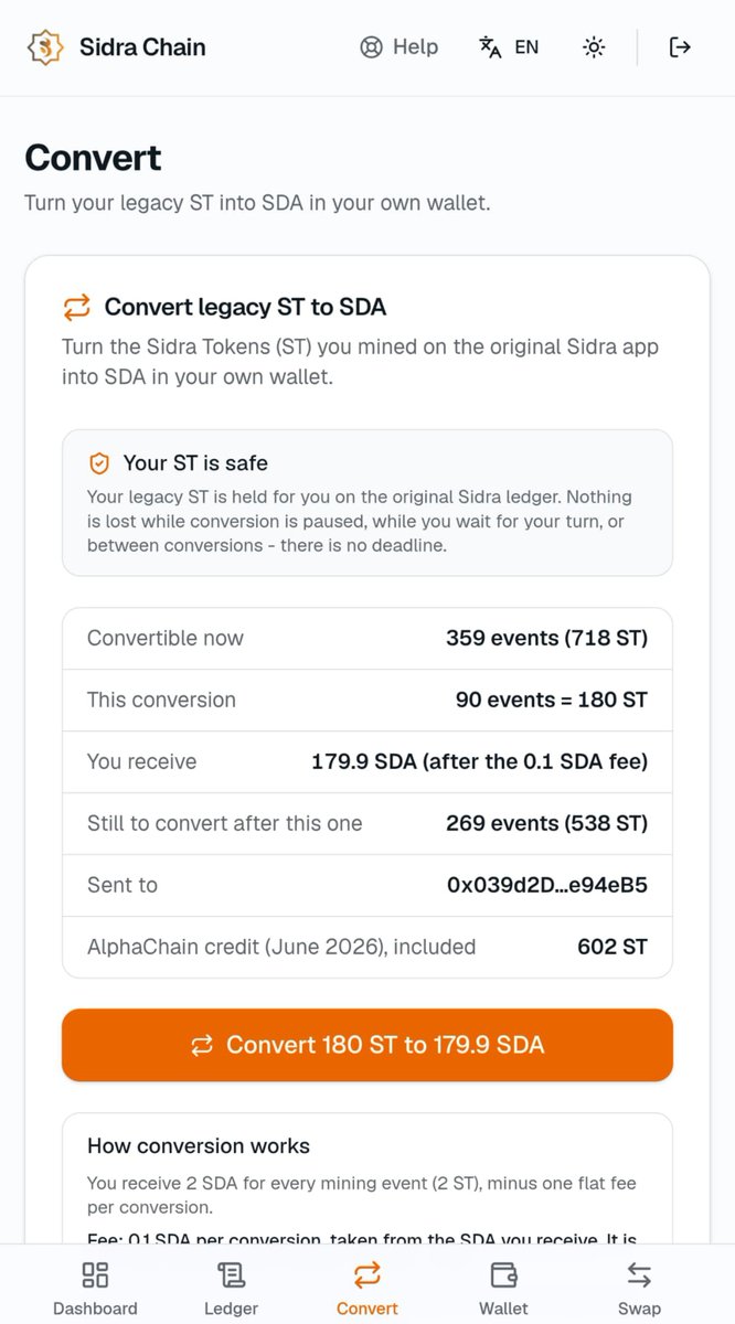 ValmOfficiels's tweet photo. 🔥🚀 Exciting announcement, Sidra Family!
The conversion of our old ST Tokens from the Legacy Wallet is now operational. ✅
Another major step forward in the development of the SidraChain ecosystem.
Let’s continue supporting the ecosystem.
The best is yet to come! 🚀
#SidraChain https://t.co/LrqHFSgClp