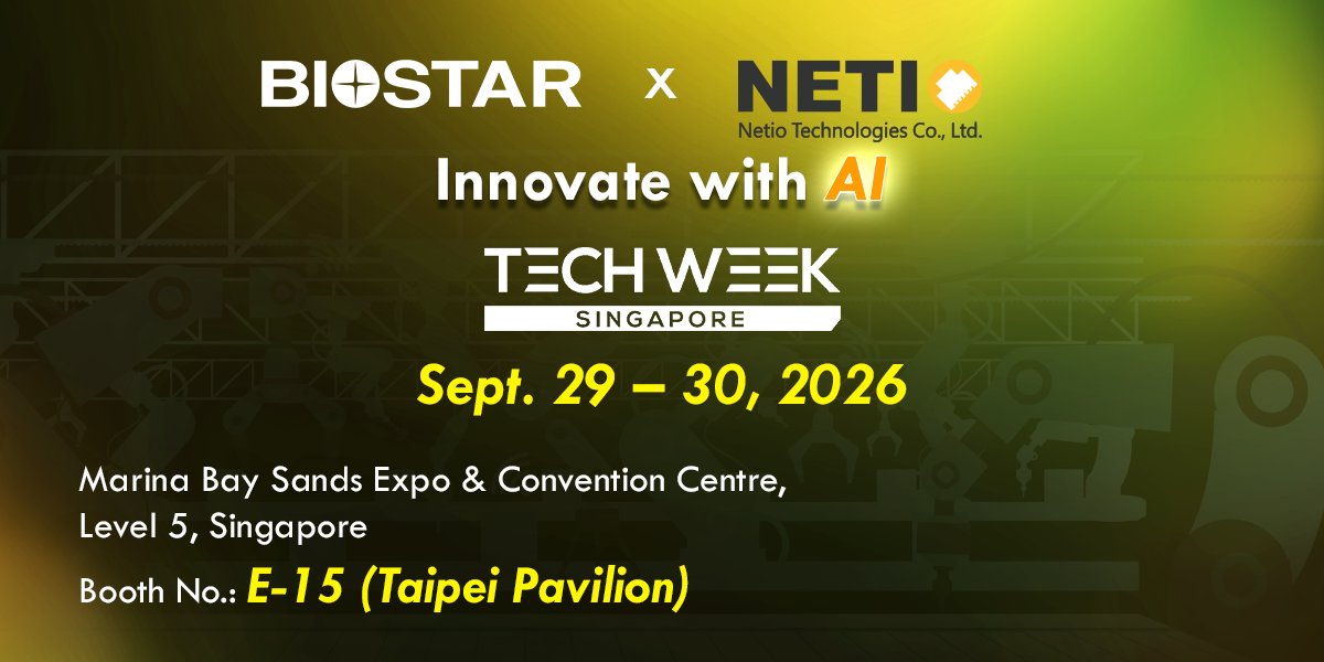 BIOSTAR_Global's tweet photo. It’s been a great two days at #techweek Singapore 2026!
#BIOSTAR, together with #Netio Technologies, showcased AI IPC solutions, industrial motherboards, and EdgeComp™ systems designed to power the future.
https://t.co/eLwDljMYZY

#intel #AMD #nvidia #IndustrialSolutions #AI https://t.co/rWvIjJyb9m