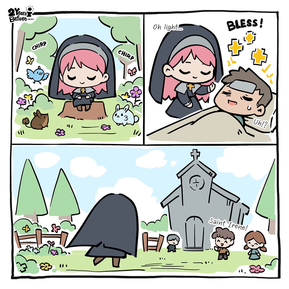 lightsup_game's tweet photo. Heal! (づ ᴗ _ᴗ)づ ♡˚˖𓍢ִ໋🍃✧˚.💚⋆

#LightSupComic https://t.co/raj9cbQItD
