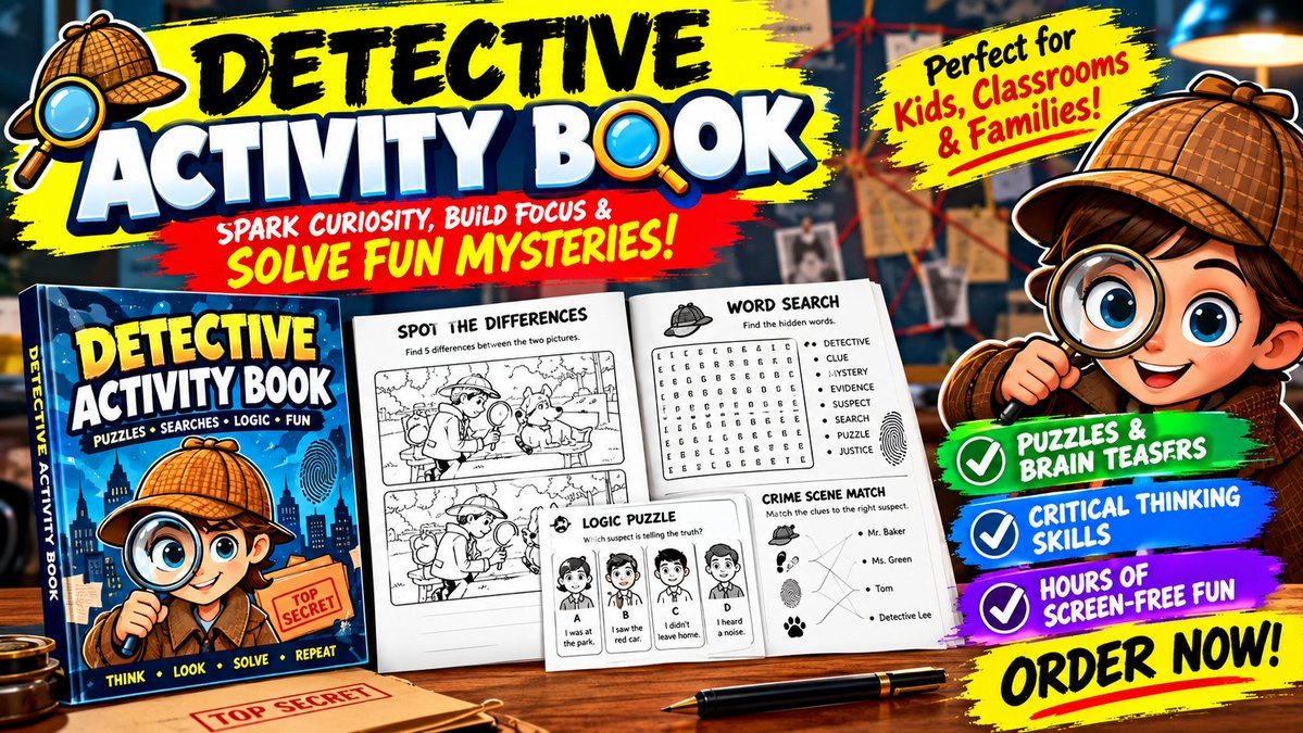 thompson15236's tweet photo. Detective Activity Book Forge Review: Create Children’s Mystery Activity Books Without Starting From Scratch
Read Details Here : https://t.co/dWAqfq8jew
#DetectiveActivityBookForge #CaniMiyuki #ActivityBooks #KDP #KDPPublishing #KDPBooks #KDPAuthors #EtsySeller #EtsyPrintables https://t.co/Wdrp8IT8DF