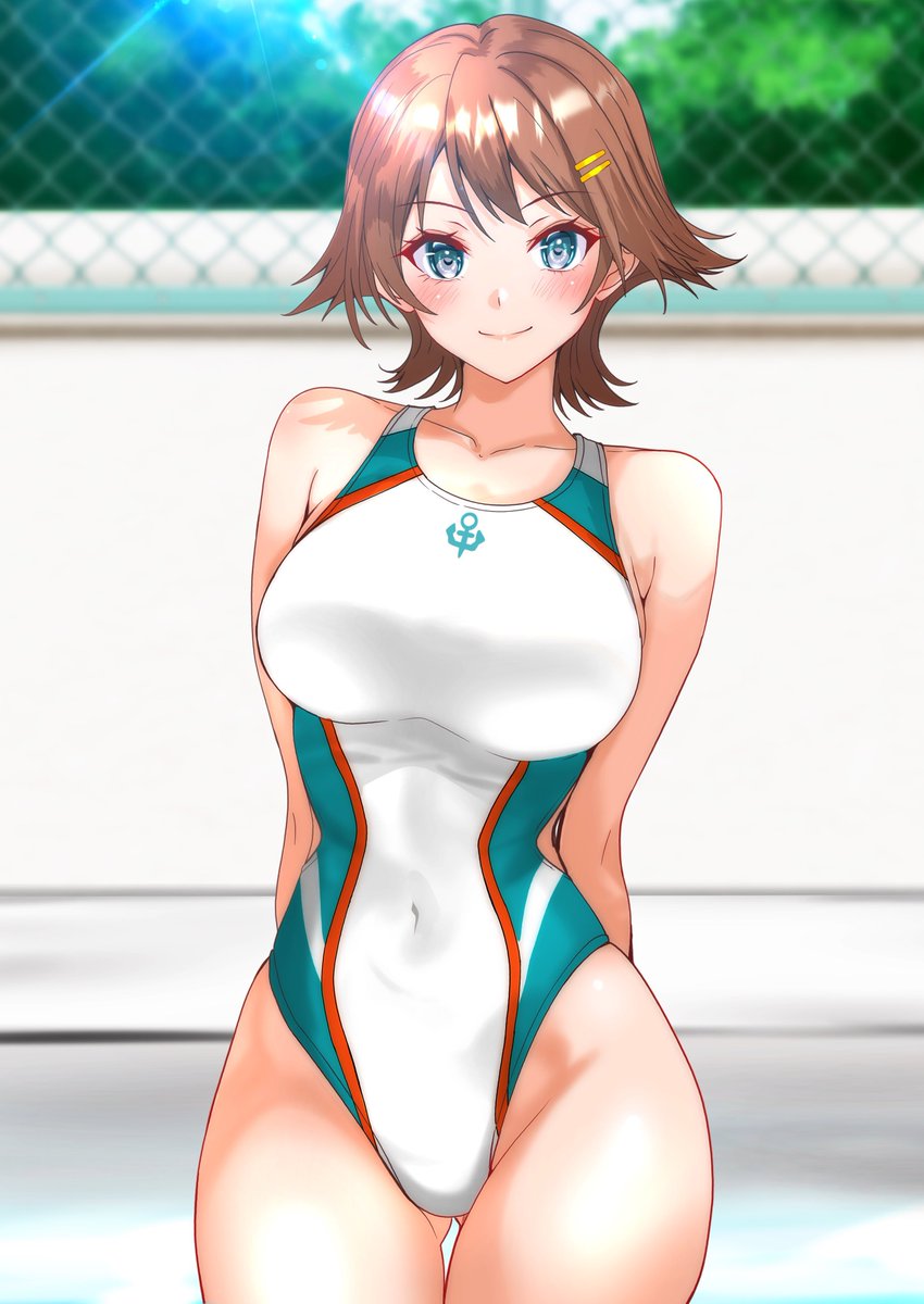sakamalh's tweet photo. #今月描いた絵を晒そう 
水着部門

鈴谷が8/31だけど8月の今月描いた絵を晒そうを上げた後に描いたので9月に(*´-`) https://t.co/QCxemTYdO1