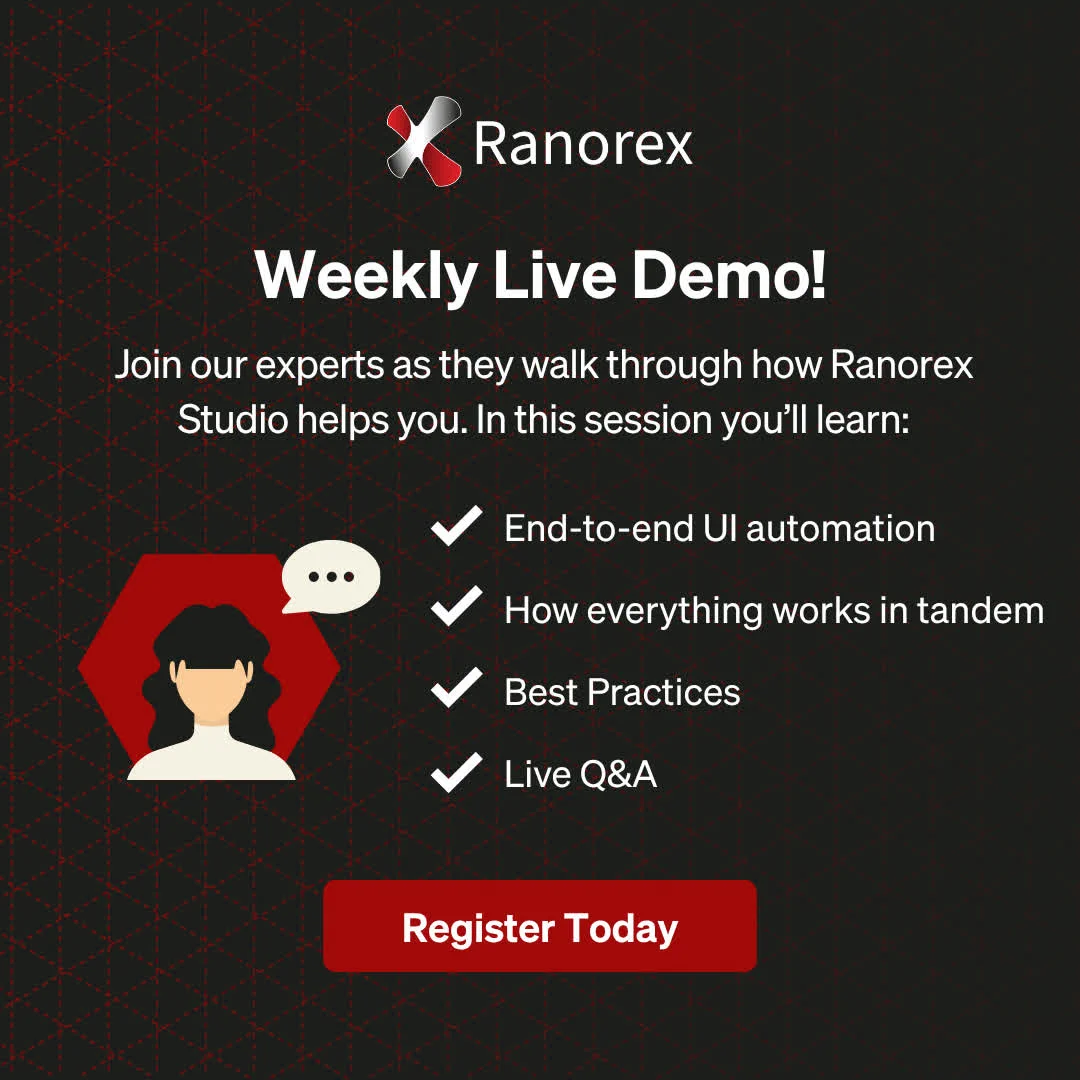 Ranorex on X: "See Ranorex Studio in action! Join our weekly product ...