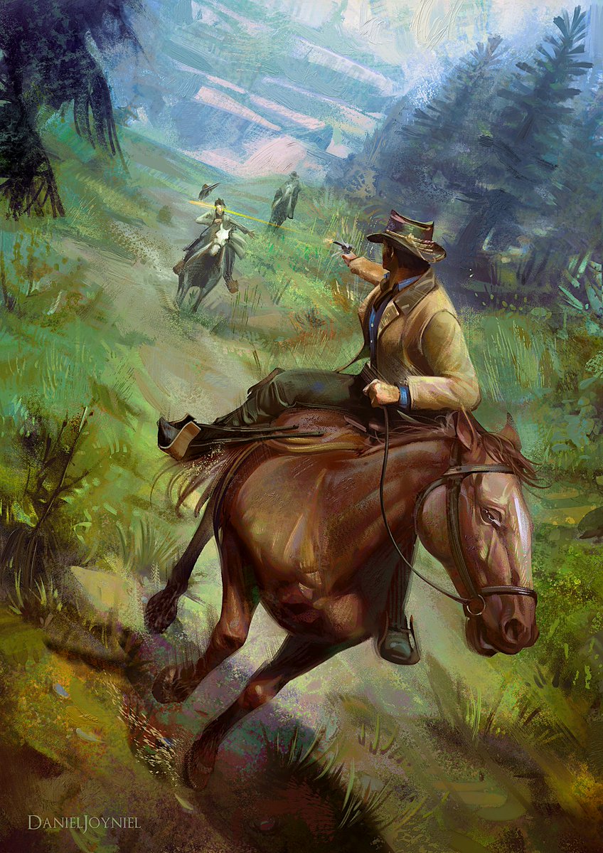 DanielJoyniel's tweet photo. Bounty hunting Arthur Morgan 🐎 💥
I like painting cowboys 🤠 
#rdr2 https://t.co/Xm8e6hFCdZ