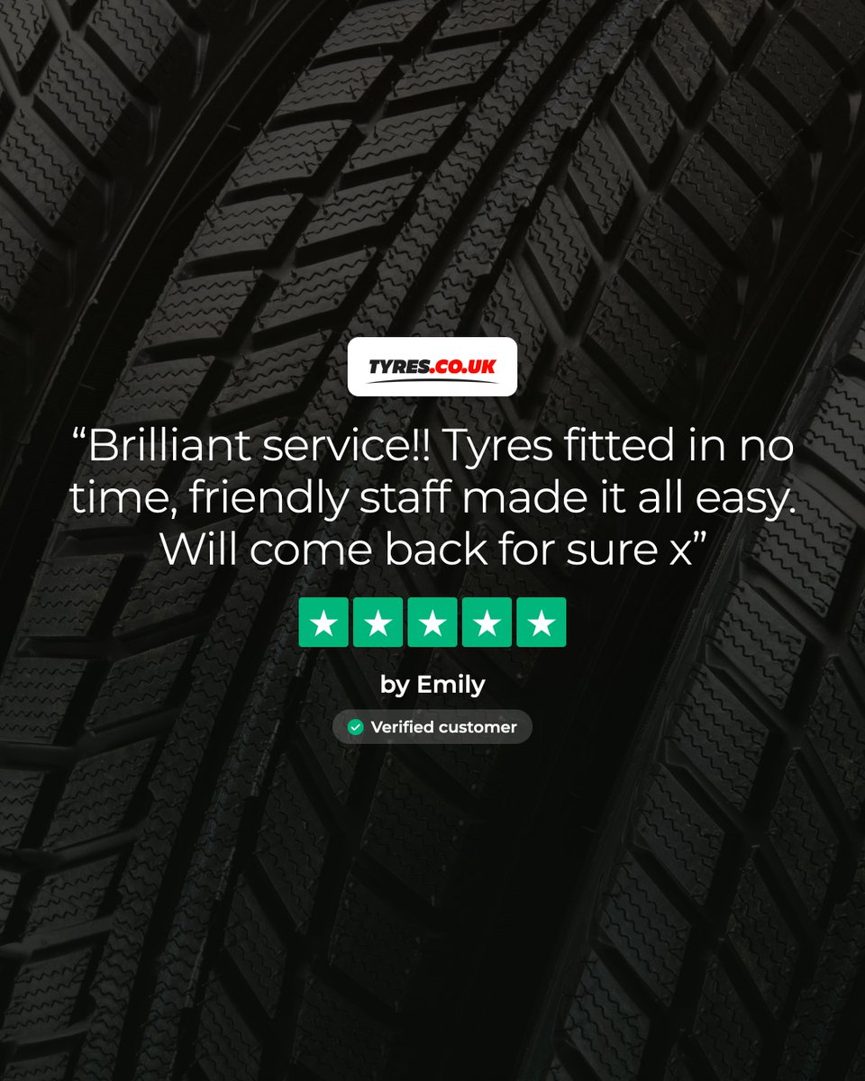 tyresukofficial's tweet photo. Friendly service and an efficient fit made Emily’s https://t.co/mkn3ffxEgo experience one she’s already planning to repeat 🙌 https://t.co/bdQRnNzUSS