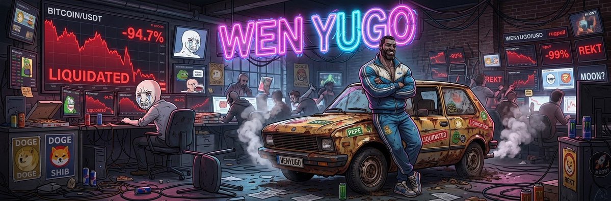wen_yugo's tweet photo. @coingecko Robinhood rolling out 24/7 futures trading? Great, now we can lose our Lambo money 24 hours a day non-stop. Real chads avoid the stress and buy $YUGO. It only breaks down during the day. 📉🛠️ @wen_yugo https://t.co/CDHik650M3