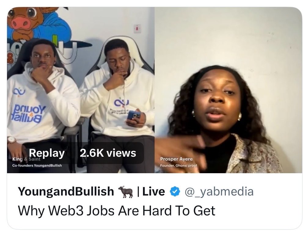 Saint_YAB's tweet photo. somehow our little Web3 livestream show is doing 2.6K views now 😭💙

new episode dropping tonight.

8:30 PM.
venue: @ _yabmedia on 𝕏 &amp; TikTok 

(featuring the dev behind Planbok) https://t.co/EwodTXkohr