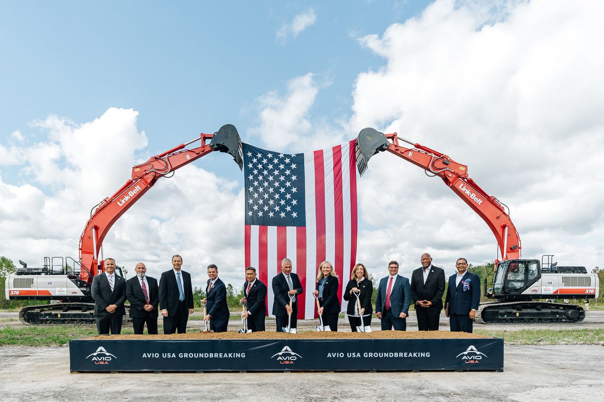 Avio_Group's tweet photo. Avio USA broke ground on its first U.S. manufacturing facility in Hurt, Virginia - marking an important milestone in our long-term commitment to expanding solid rocket motor manufacturing capacity in USA. Read the press release: https://t.co/ZOnUykRTQe #space https://t.co/F44p2kp3G2