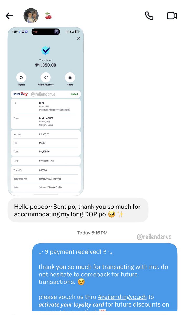 reilendsrvc's tweet photo. #reilendingvouch https://t.co/5JysXMPanf