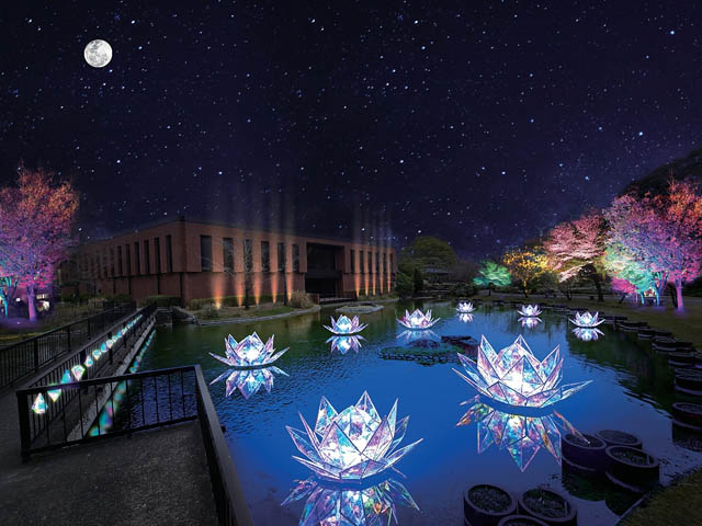 TwitFukuoka's tweet photo. 久留米の夜を彩るイルミネーション – 石橋文化センター「光のミュージアム」がさらにパワーアップして登場へ → https://t.co/UspXERgFYS https://t.co/ikvUoJ7V1e