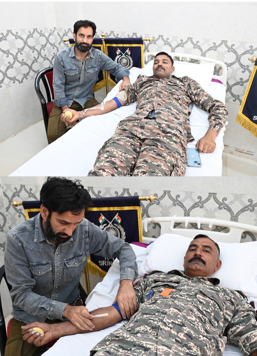 RTCSNRCRPF's tweet photo. #NationalVountaryBloodDonorDay #RTCSNRCRPF व @185Bncrpf  द्वारा SMSH अस्पताल के सौजन्य से रक्तदान शिविर का आयोजन किया गया। जवानों ने रक्तदान कर मानव सेवा व जीवन रक्षा के प्रति अपनी प्रतिबद्धता को पुनः प्रदर्शित किया
#CRPF 
#ServiceAndLoyalty
#NationFirst
#Vandematram150 https://t.co/eH150R9K3v