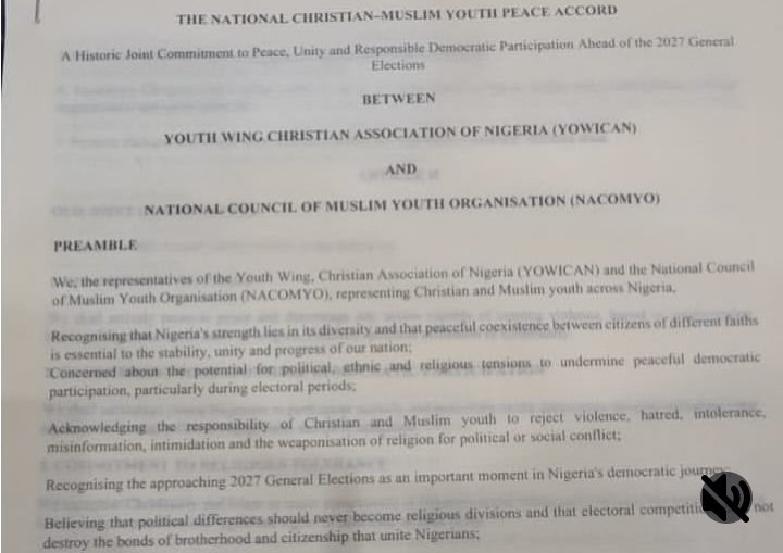 nateiq's tweet photo. SEYI TINUBU @STinubu, ESQ. — A NAME MAKING A HISTORIC IMPACT.

Some moments become more than just moments; they become part of history.

Bringing Christian and Muslim youth organisations together to promote peace, tolerance, peaceful coexistence, mutual understanding, and responsible participation in Nigeria.

A shared commitment to unity, dialogue, and a more peaceful future for our nation. 🇳🇬
@seyitinubulover