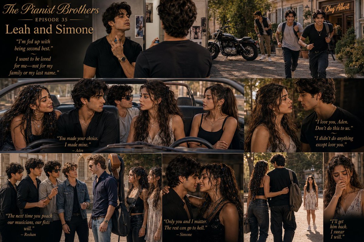 JlcKat's tweet photo. A sudden kiss from Simone. A devastated Leah waiting in the back seat. The ultimate musical love triangle begins in Paris! ππΉ
Who belongs with Aden? Vote below! π
π¬ https://t.co/tF0rOqpUTu
π https://t.co/uHdiGVTHTr
#ThePianistBrothers #TeamLeah #TeamSimone #Wattpad https://t.co/i1pOSOP2Fi
