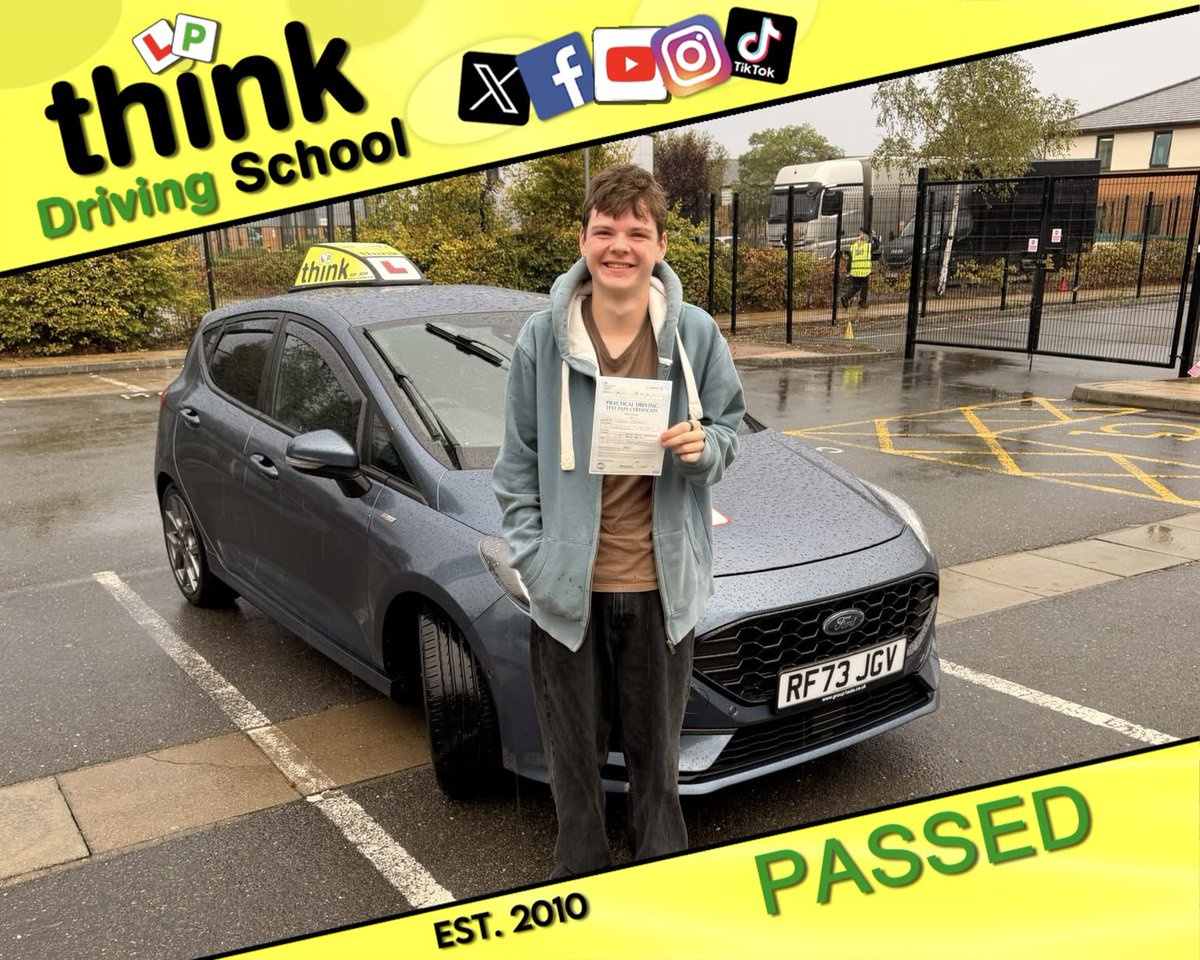 thinkdriving's tweet photo. WELL DONE to Drew from #Whitehill who passed his #drivingtest today with only 2 driving faults after lessons with Stuart R @ https://t.co/frH1f5UHM4

His sister Jess passed her driving test yesterday too, also with Stu.

If you’re looking to book driving lessons get in touch now! https://t.co/MySkrGPOpD