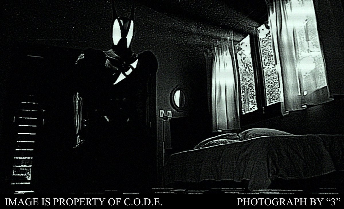 EvelynLikesToku's tweet photo. “Locate the Rogue Agent”

C.O.D.E. Agent 3 was able to record this still frame of “The Zeztz” before waking up. The intent of this anomaly is still unknown.

It appears to be passive to most dreamers, hostile only to those affiliated with C.O.D.E. https://t.co/Fcq9jrhudo