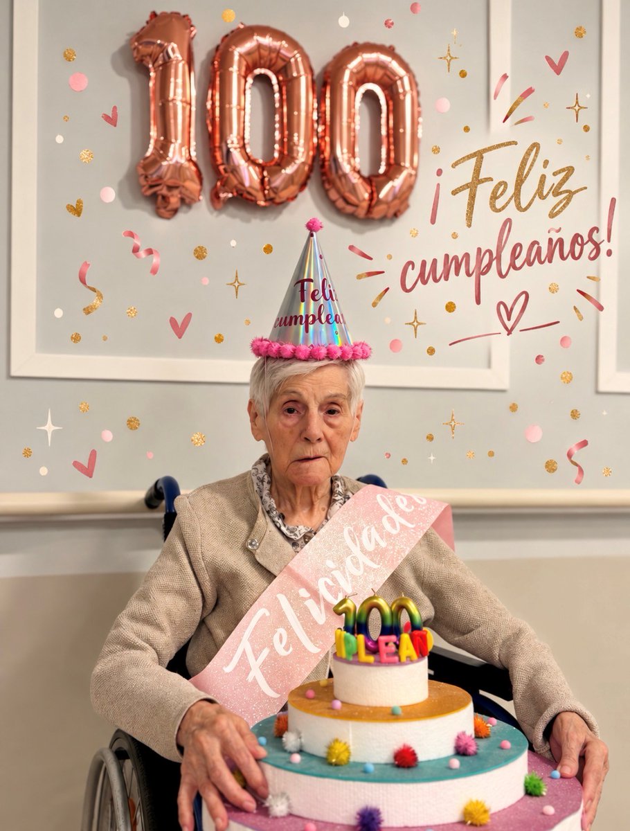 ResiSanQuirce's tweet photo. Sofía nos acompaña desde que abrimos las puertas de CleceVitam San Quirce y hoy hemos querido celebrar con ella una fecha tan especial, llena de sonrisas, cariño y mucha ilusión. 🎈✨

¡Feliz cumpleaños, Sofía! 💕

#ResidenciasClece https://t.co/9G3UlQwsVF