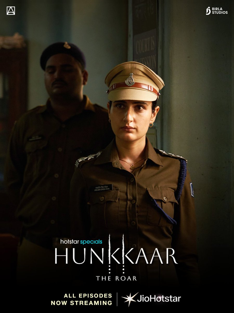 ApplauseSocial's tweet photo. The Hunkkaar for Truth – ACP Jasleen Singh Soin aka Fatima Sana Shaikh! Streaming now only on #JioHotstar https://t.co/K3GW65qc95