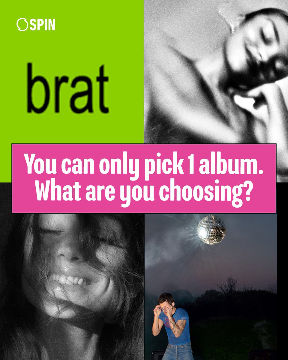 spin1038's tweet photo. Tough decision… 💿

#popalbums #popgirls #arianagrande #harrystyles #BRAT https://t.co/muBWsmDOWt