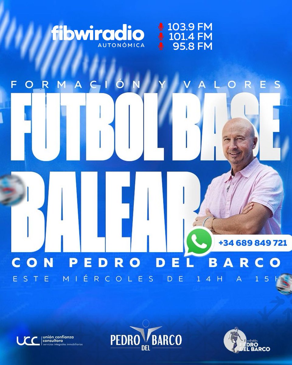 fibwiradio's tweet photo. A las 13:00 hrs, "Zona ROCA" en @fibwiradio @JuanRoca2
🏎️63ª edición Subida al Puigmajor @faibalears
🗣️Actualidad del @RCD_Mallorca con el 'gran capitán', Chichi Soler.
🔝'Formación y valores' @fpedrodelbarco. https://t.co/bq9RDS3D8x