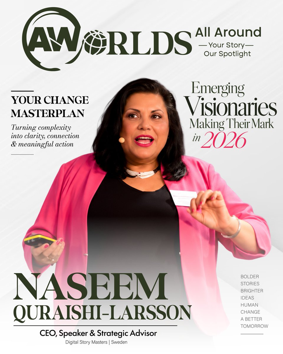 all_aroundworld's tweet photo. Naseem Quraishi-Larsson - Emerging Visionaries Making Their Mark in 2026
📷 Read the full feature:
https://t.co/hxm564ZRUd
#AllAroundWorlds #EmergingVisionaries #NaseemQuraishiLarsson #DigitalStoryMasters #Storytelling #Leadership #OrganizationalTransformation #Changemakers https://t.co/bErv6YmG8f