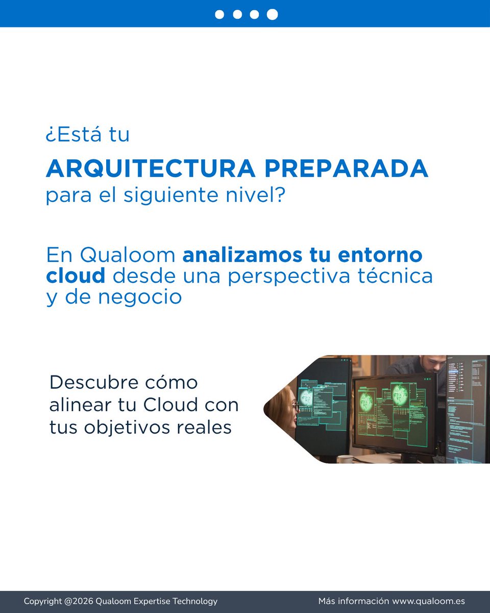 qualoom's tweet photo. Estar en la nube no garantiza eficiencia.

La clave está en alinear la arquitectura cloud con los objetivos de negocio.
Costes, escalabilidad, seguridad… todo depende del enfoque.

¿Tu cloud impulsa o limita tu crecimiento?

#Cloud #FinOps #DevOps #TransformacionDigital https://t.co/pXcJrvzOYb