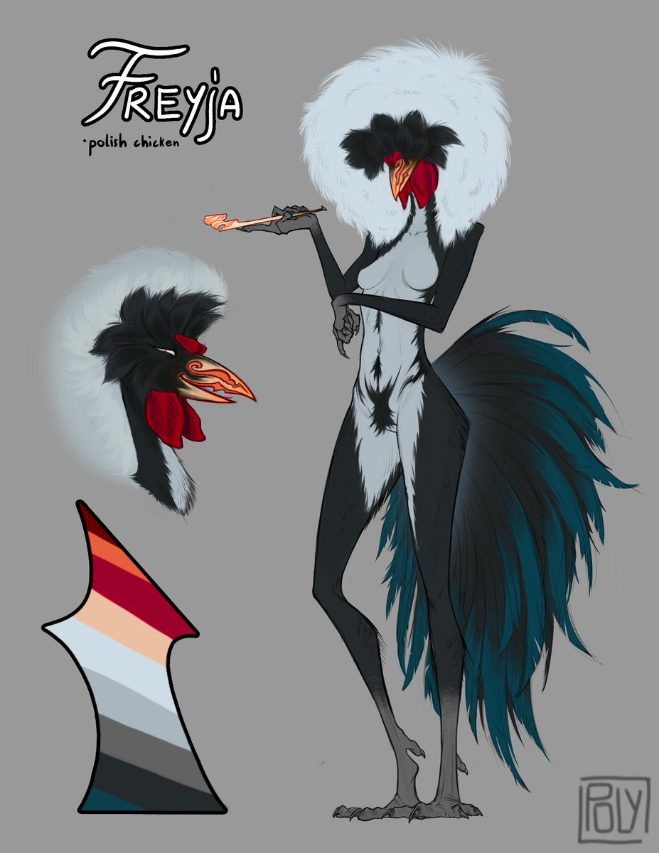 PolyDrawz's tweet photo. Polish chicken lady (will post sketches and alts later)
#furry #furryart https://t.co/XrxP5EznhP
