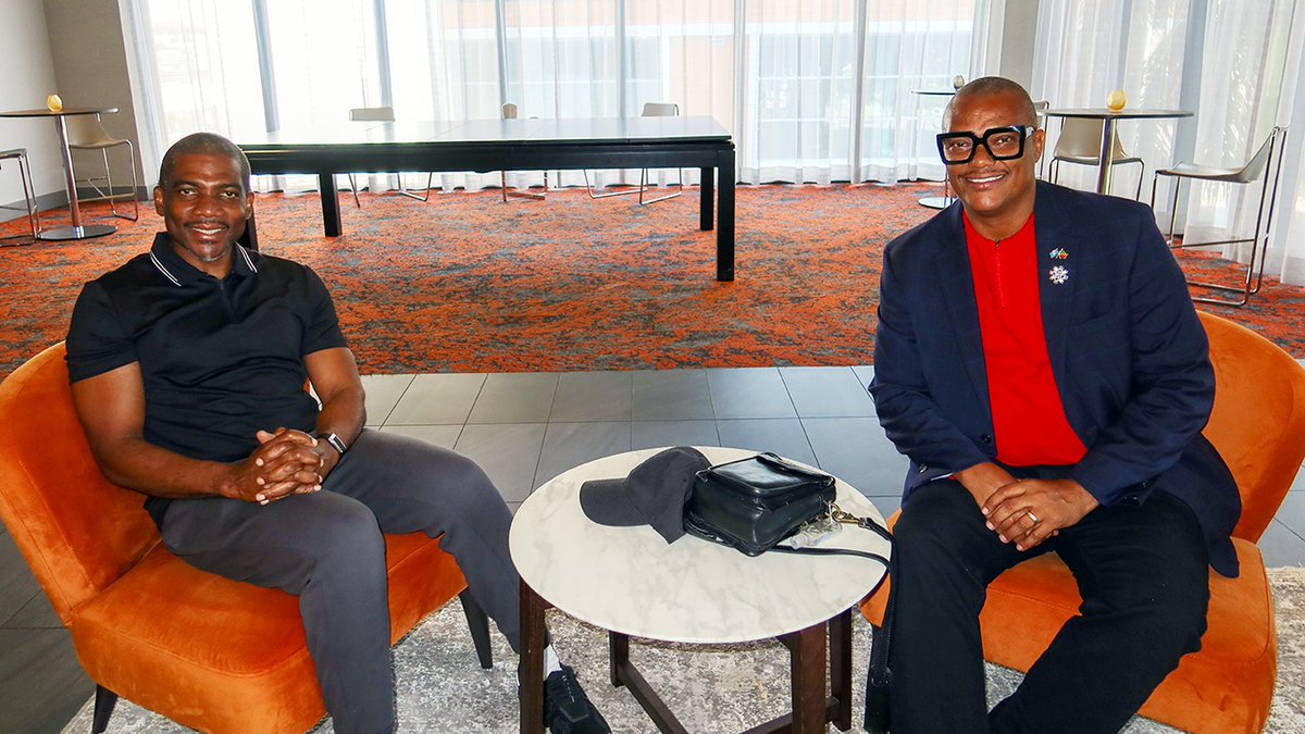 devbath's tweet photo. It was encouraging to see Prime Minister Hon. @TerranceDrewSKN and Deputy Prime Minister Hon. Dr. Geoffrey Hanley engage in productive discussions on matters of national importance in Miami.

As the Federation continues its important work, the Government remains focused on advancing national priorities and serving the people of St. Kitts and Nevis with continued dedication.