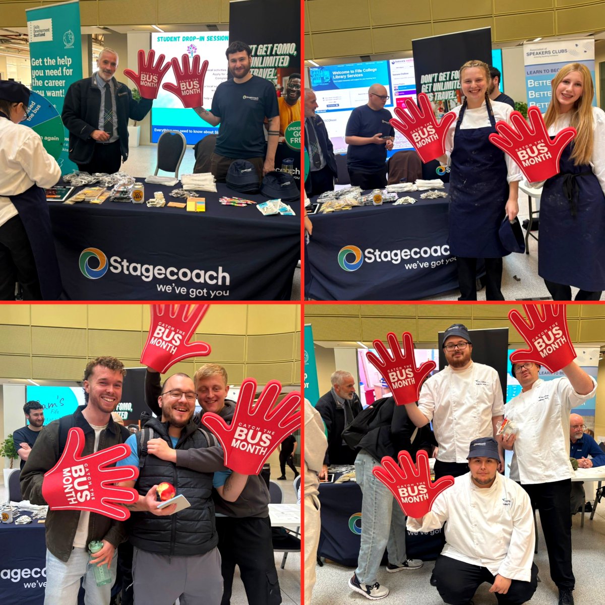 hannabususers's tweet photo. @BusUsersUK at @fifecollege Dunfermline City Campus Freshers Fayre last week with @StagecoachEScot during #CatchTheBusMonth @BusUsersUK ππ
#GetOnBoard #LoveTheBus https://t.co/Johg2JnsxP