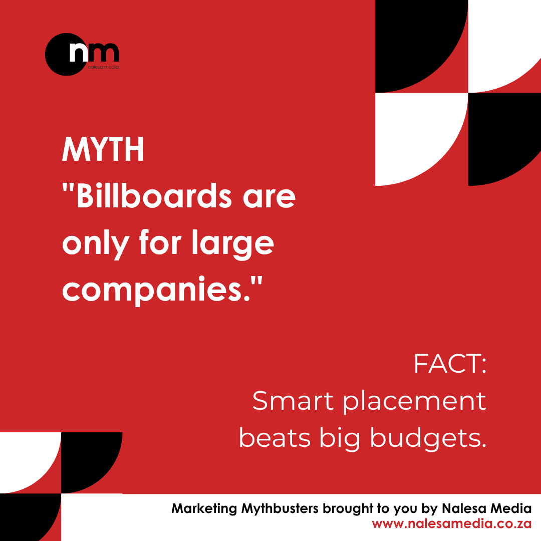 NalesaMedia's tweet photo. Think billboards are only for big brands? Think again. 👀

With flexible formats, locations and campaign durations, OOH can work for businesses of all sizes.

The right space can make a big difference.

#NalesaMedia #OOH #OutOfHome https://t.co/TvMqLZdcFr
