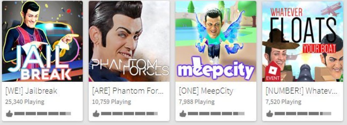 RobloxFakeworld's tweet photo. We are number one https://t.co/fIY3ZJkRg1