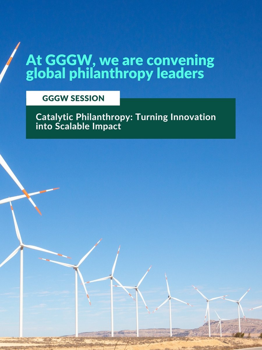 gggi_hq's tweet photo. As development finance declines, philanthropy can help fill the gap—bringing flexibility and greater risk tolerance to climate action. At #GGGW2026, explore how philanthropy can catalyze blended finance and strengthen partnerships. 27-30 Oct.

🔗 https://t.co/ZdEMxHAgQf https://t.co/xjoCRgkgnn
