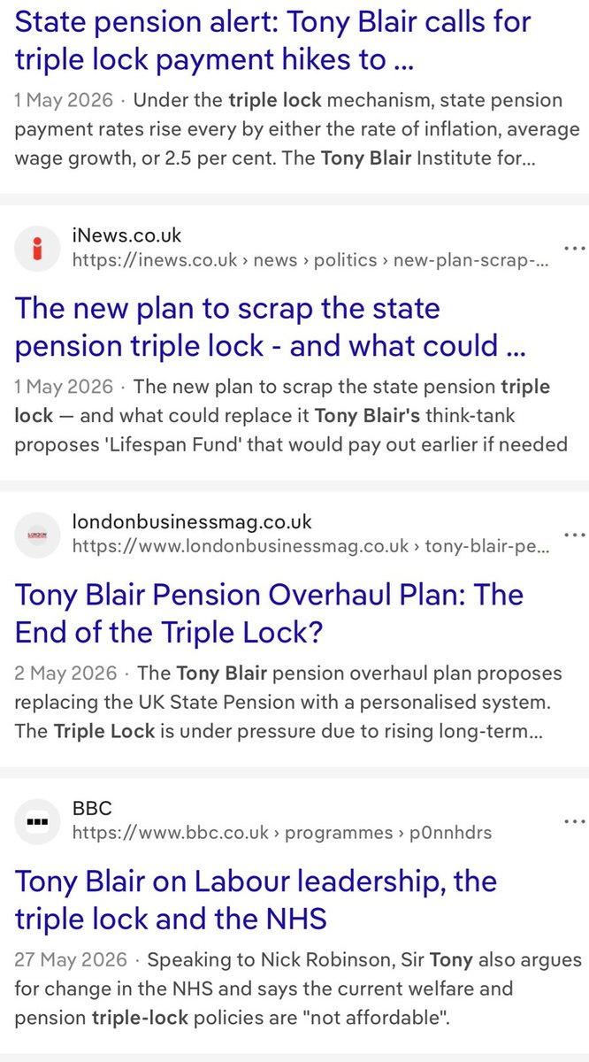 D_Raval's tweet photo. Can't believe the number of genuine Left people who bought the nonsense about ending the triple lock. They agreed with Blair and the Telegraph, let the billionaires and mega corps off paying fair tax. More damagingly they smashed future generation of pensioners who will have inadequate private pensions and will likely to be renting when they're retired. 
When the Right wing do divide and conquer politics, this time on age, you don't join in, you resist. Solidarity with majority, direct your anger at the real targets, the billionaire and the rip off mega companies.
(pic via @smerkinkones )
