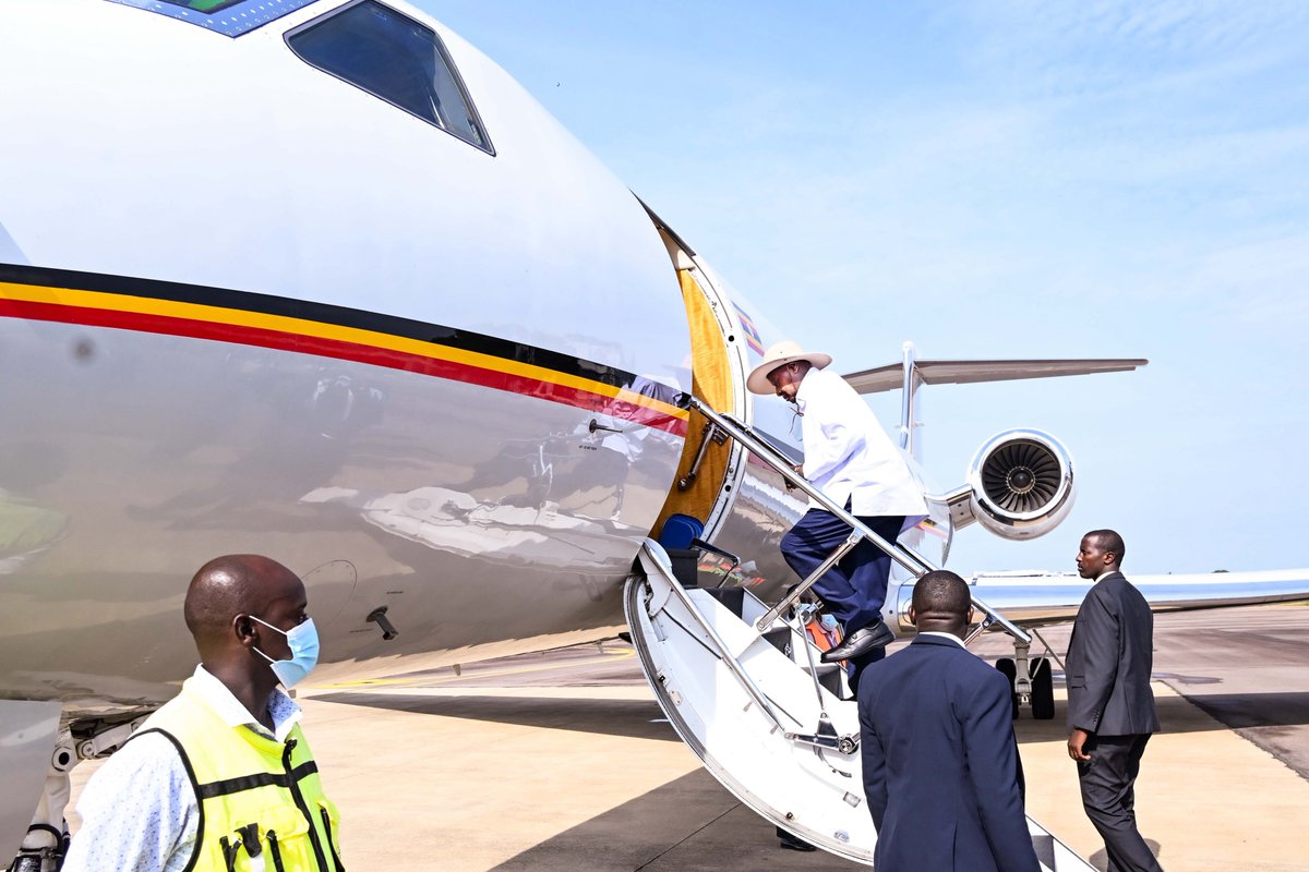 KagutaMuseveni's tweet photo. I have departed for Mokowe, Lamu County, Kenya, for the groundbreaking ceremony of the Dangote East Africa Petroleum Refinery. https://t.co/bWQUFezvzQ