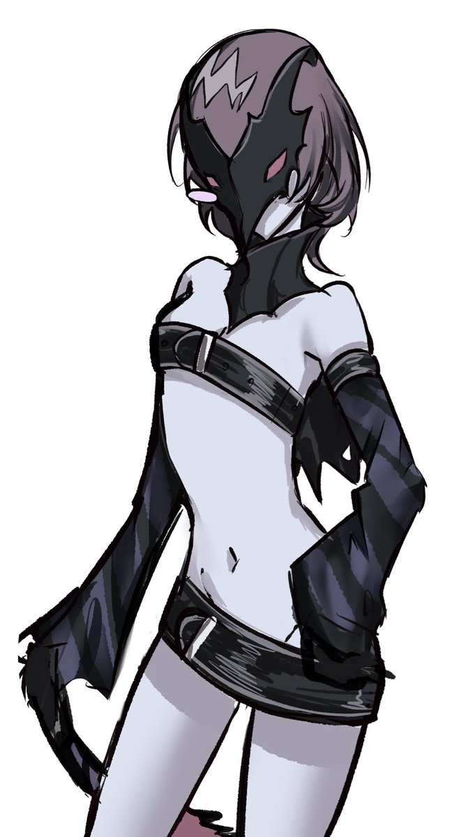 luridqueen's tweet photo. #明智 #p5r lazily drawn sothe anatomy is weird but know I think of this design every day https://t.co/zJjgy9eg6z